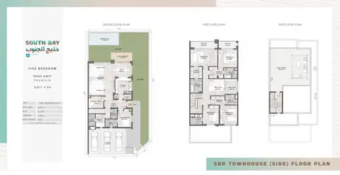 Plattegrond van 5 slaapkamers in South Bay