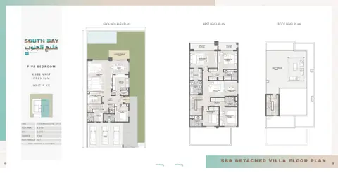 Plattegrond van 5 slaapkamers in South Bay