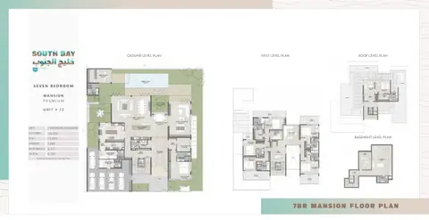 Plattegrond van 7 slaapkamers in South Bay