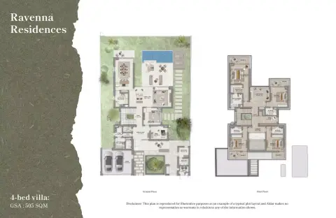 Plattegrond van 4 slaapkamers in Ravenna Residences