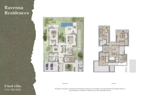Plattegrond van 5 slaapkamers in Ravenna Residences