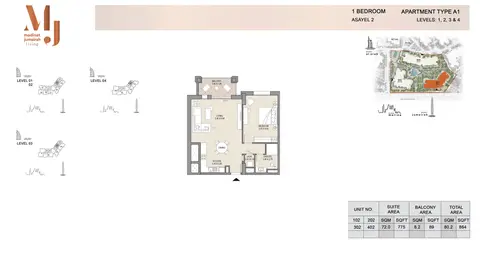 Asayel Apartments at MJL in Jumeirah, Dubai, foto 3