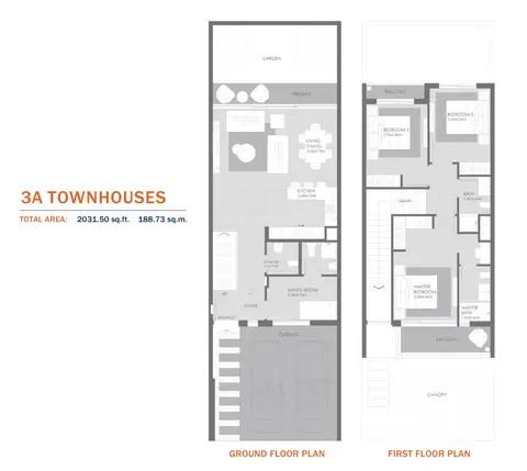 Plattegrond van 3 slaapkamers in MAG Eye Meydan