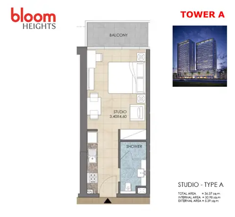 Bloom Heights in Jumeirah Village Circle, Dubai, foto 3