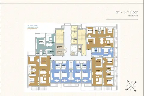Plattegrond van Woning in Milano Boutique Suites