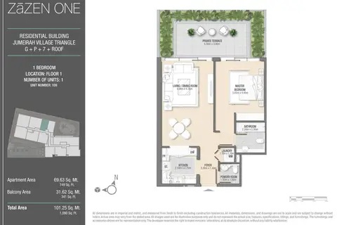 ZaZEN One at JVT in Jumeirah Lake Towers, Dubai, foto 3