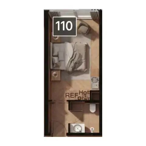 Plattegrond van Studio in Magnolia