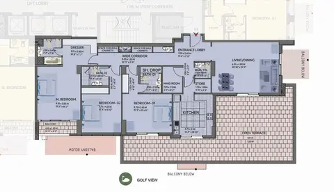 Plattegrond van 3 slaapkamers in Eagle Heights