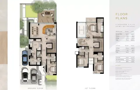 Plattegrond van 4 slaapkamers in Raiha Villas