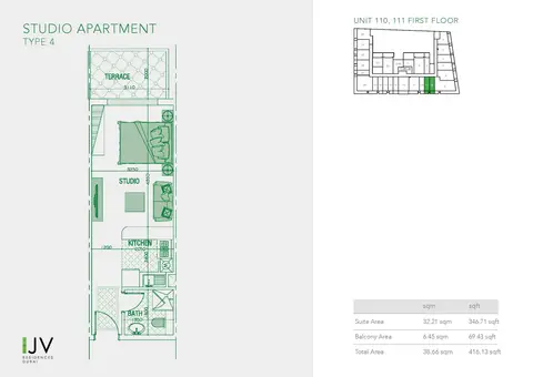 Joya Verde Residences in Jumeirah Village Circle, Dubai, foto 3