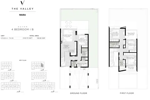 Plattegrond van 4 slaapkamers in Nara The Valley