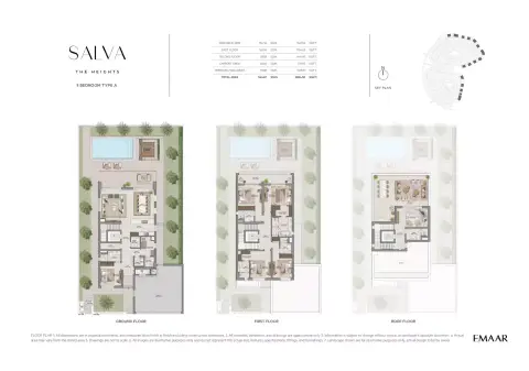 Plattegrond van 5 slaapkamers in Salva The Heights
