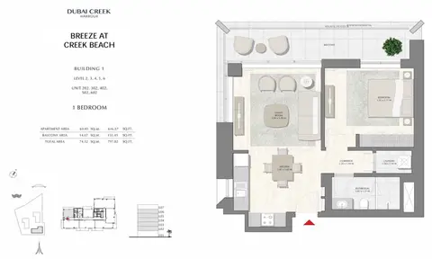 Breeze at Creek Beach in Dubai Creek Harbour (The Lagoons), Dubai, foto 3