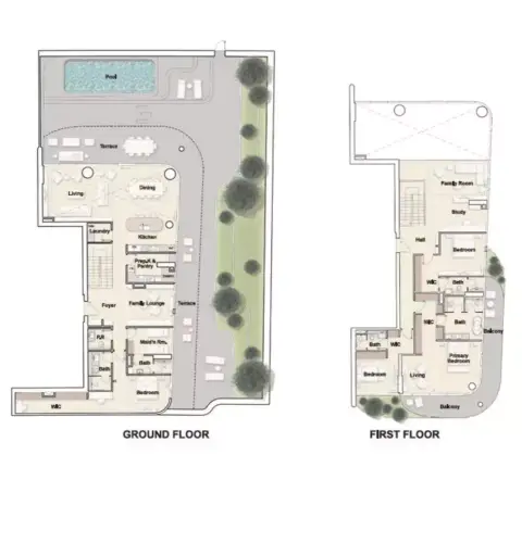 Plattegrond van 4 slaapkamers in Ellington Ocean House