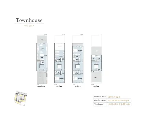 Plattegrond van 4 slaapkamers in Verdana Residence 10
