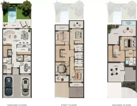 Plattegrond van 5 slaapkamers in Kensington Gardens
