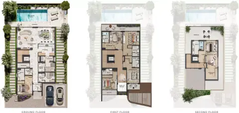 Plattegrond van 6 slaapkamers in Kensington Gardens