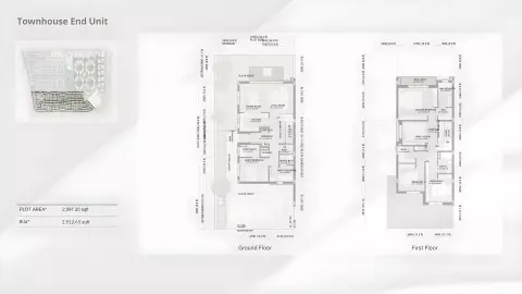 Plattegrond van 4 slaapkamers in Bahria Town Dubai