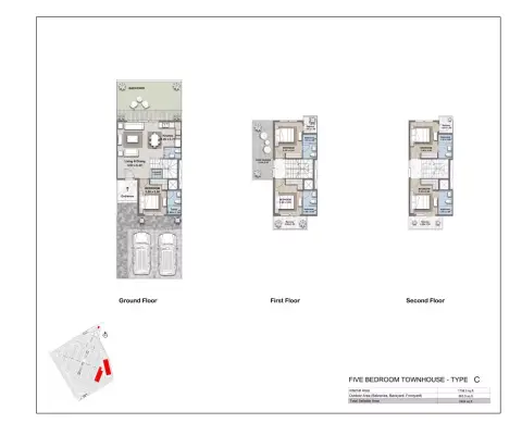 Plattegrond van 5 slaapkamers in R. Hills