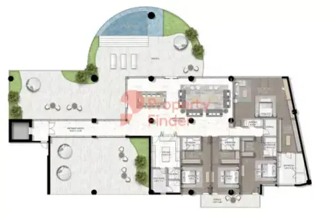 Plattegrond van 4 slaapkamers in Couture By Cavalli