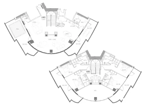 Plattegrond van 4 slaapkamers in Canal Heights 2
