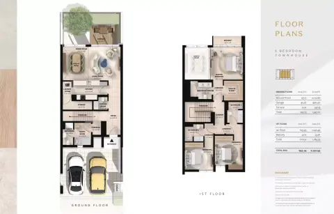 Plattegrond van 3 slaapkamers in Rayhan