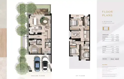 Plattegrond van 4 slaapkamers in Rayhan
