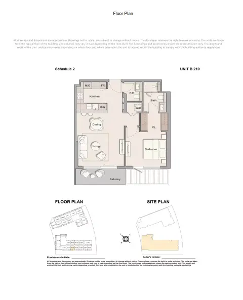 Plattegrond van 1 slaapkamer in The Hillgate