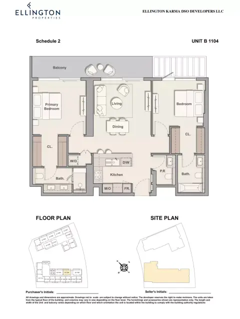 Plattegrond van 2 slaapkamers in The Hillgate