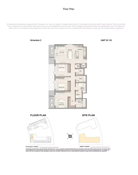 Plattegrond van 3 slaapkamers in The Hillgate