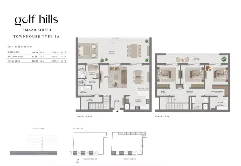 Plattegrond van 3 slaapkamers in Golf Hills