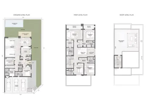 Plattegrond van 5 slaapkamers in South Bay Phase 6 By Dubai South