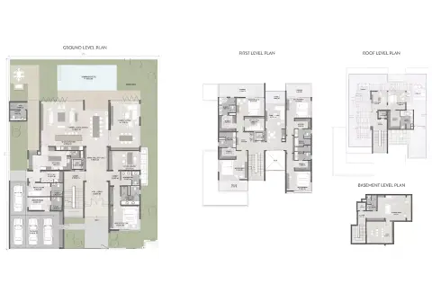 Plattegrond van 6 slaapkamers in South Bay Phase 6 By Dubai South