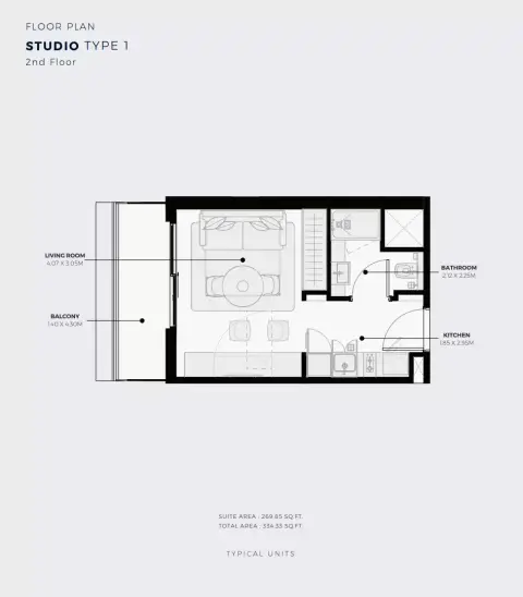 Plattegrond van Studio in Azizi Sikander
