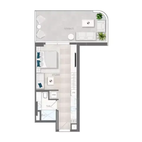 Plattegrond van Studio in ELAR1S Axis