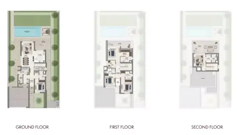 Plattegrond van 4 slaapkamers in Chevalia Estate Phase 2 By Emaar