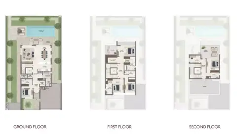 Plattegrond van 5 slaapkamers in Chevalia Estate Phase 2 By Emaar