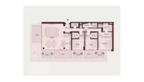 Plattegrond van 3 slaapkamers in Shoaq Residences