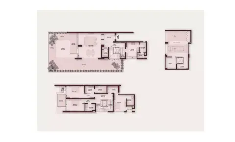 Plattegrond van 3 slaapkamers in Shoaq Residences