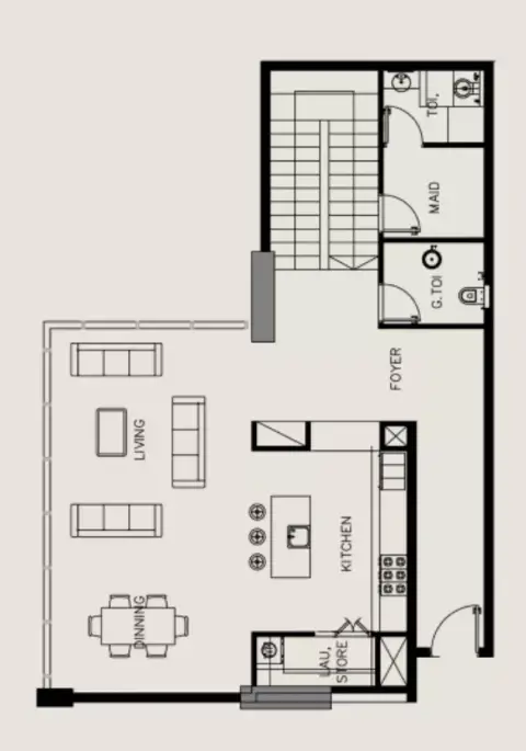 Plattegrond van 3 slaapkamers in Tivanno Residence