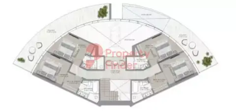 Plattegrond van 4 slaapkamers in Canal Crown 2