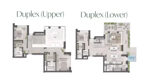 Plattegrond van 3 slaapkamers in Cilia At Ghaf Woods