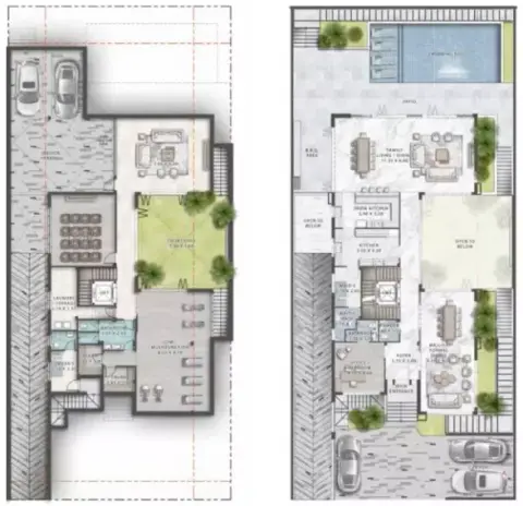 Plattegrond van 6 slaapkamers in Damac Islands