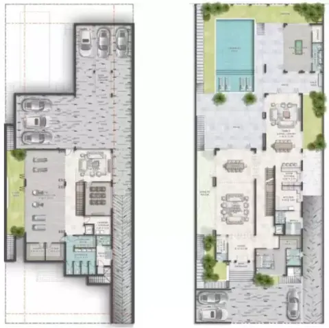 Plattegrond van 7 slaapkamers in Damac Islands