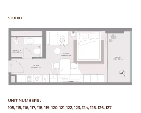 Plattegrond van Studio in Linea