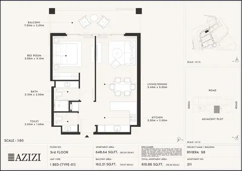Azizi Riviera 58 in Meydan, Dubai, foto 4
