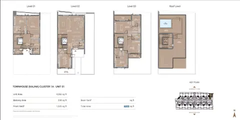 Plattegrond van 4 slaapkamers in Takaya Kalina