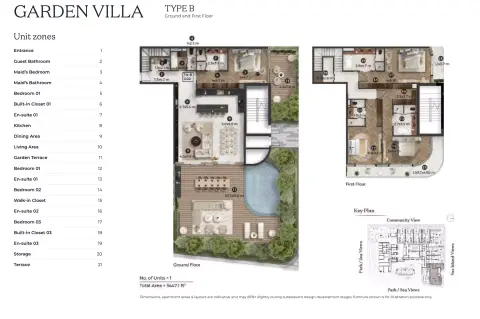 Plattegrond van 4 slaapkamers in Stellar by Elie Saab