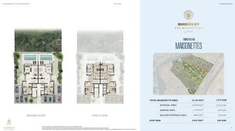 Plattegrond van 6 slaapkamers in Manchester City Yas Residences A