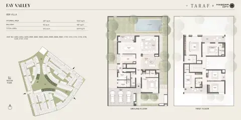 Plattegrond van 6 slaapkamers in Fay Valley
